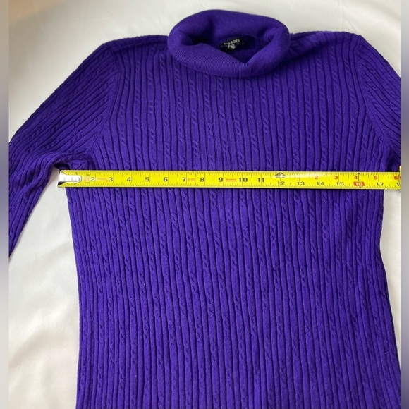 Talbots Vibrant Purple Knit Sweater - Picture 7 of 12